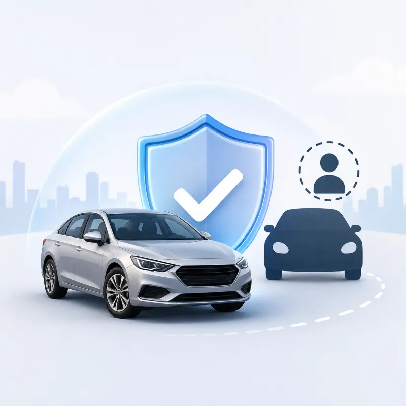 U.S. driver reviewing auto insurance coverage, limits, deductibles, and quote details
